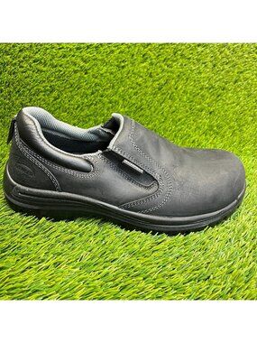 Avenger Foreman Womens Size 9.5D Black Composite Safety Toe Work Slip-On Shoes